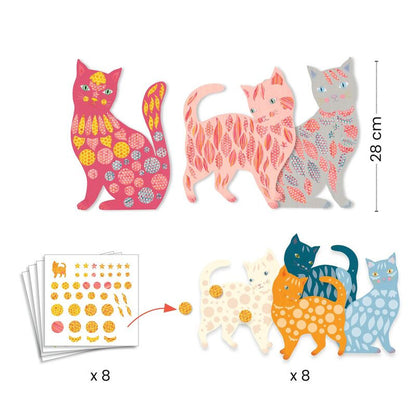 Djeco - Elodie's Cute Cats Create with Paper Craft