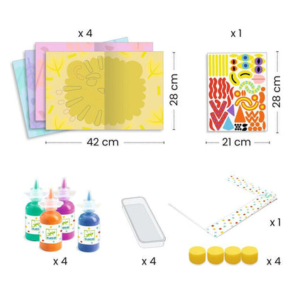 Djeco -	To Smooth and Squish Painting Set
