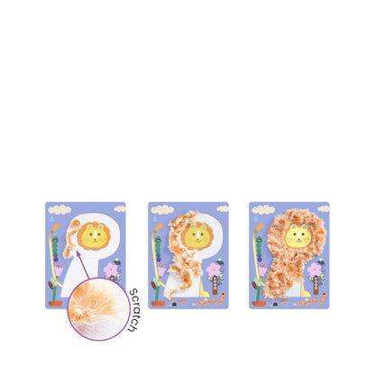 Djeco - Fluffy Friends Wool and Velcro Craft Set