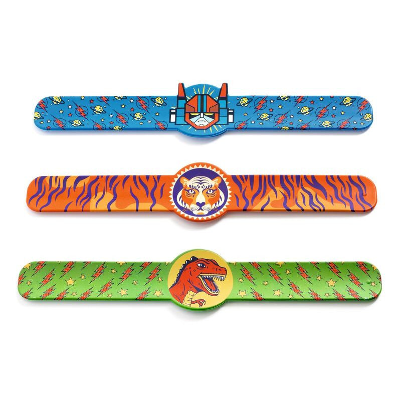 Djeco - Robots, Dinos & Tigers Snap Bracelets