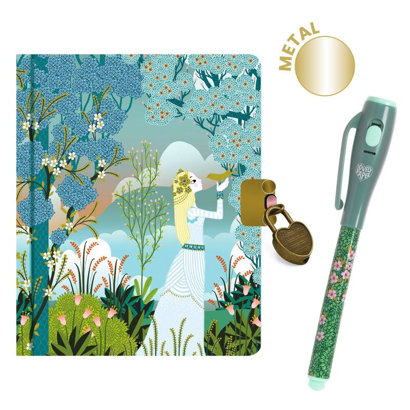 Djeco - Charlotte Little Secret Notebook with Magic Pen