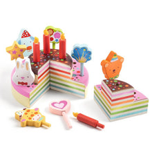 Djeco - 16pc Happy Birthday Cake & Candles Set