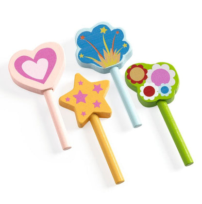 Djeco - 16pc Happy Birthday Cake & Candles Set