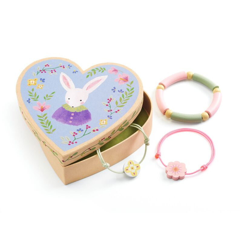 Djeco - Cecile's Bracelets in Heart Shaped Box