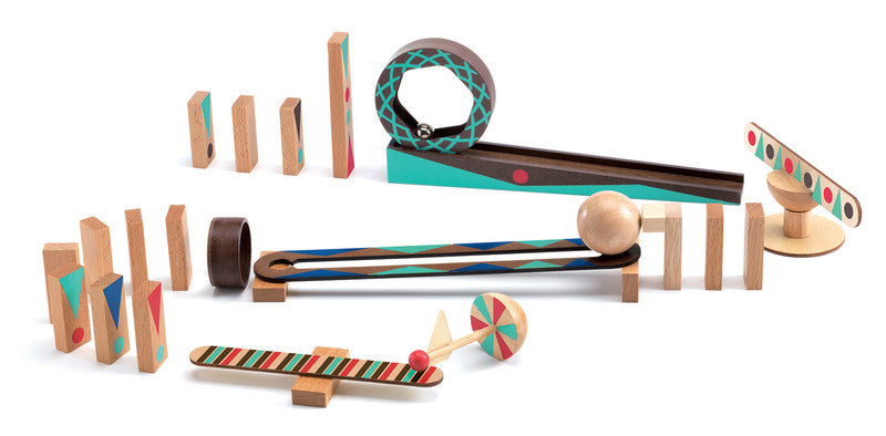 Djeco - Zig & Go Roll - Action & Reaction- 28pc Set