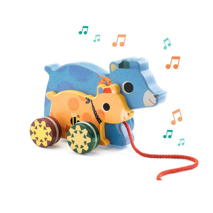 Djeco - Gabi & Sam Musical Pull-along Toy