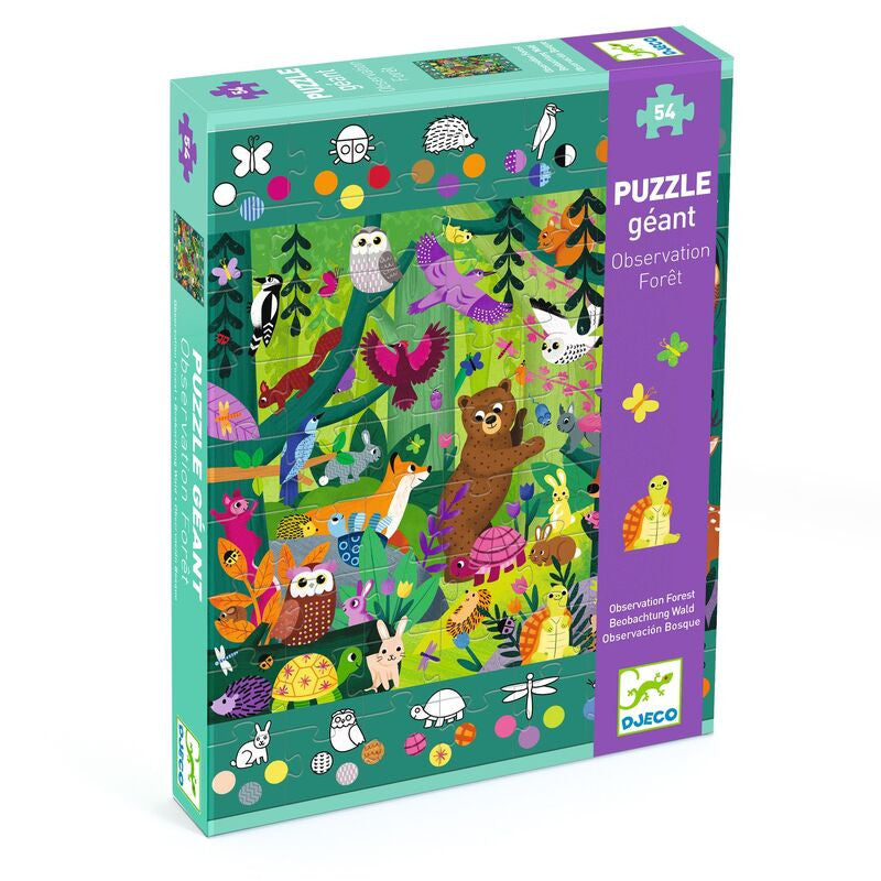 Djeco 54pc- Observation Forest Giant Puzzle