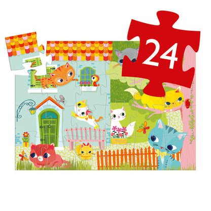 Djeco 24pc - Pachat and his Friends Silhouette Puzzle