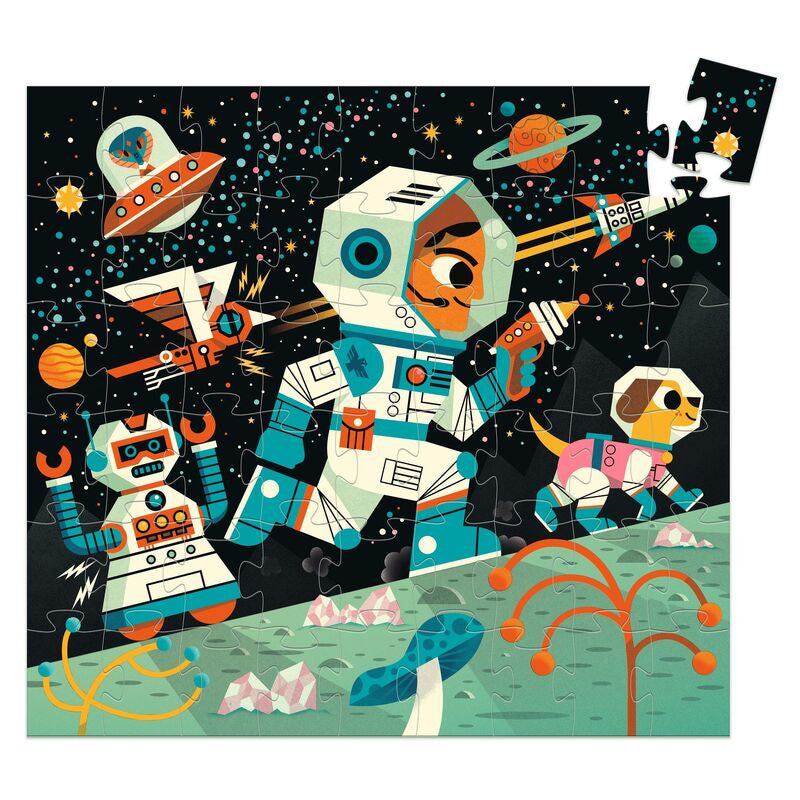 Djeco - Space Station Silhouette Puzzle - 54pc