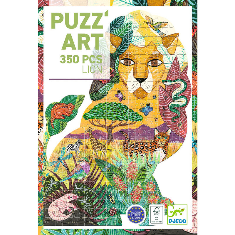 Djeco - Lion Shaped Puzzle 500pc