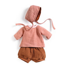 Djeco - Peach 3-Piece Doll's Outfit for Pomea Dolls, 32cm