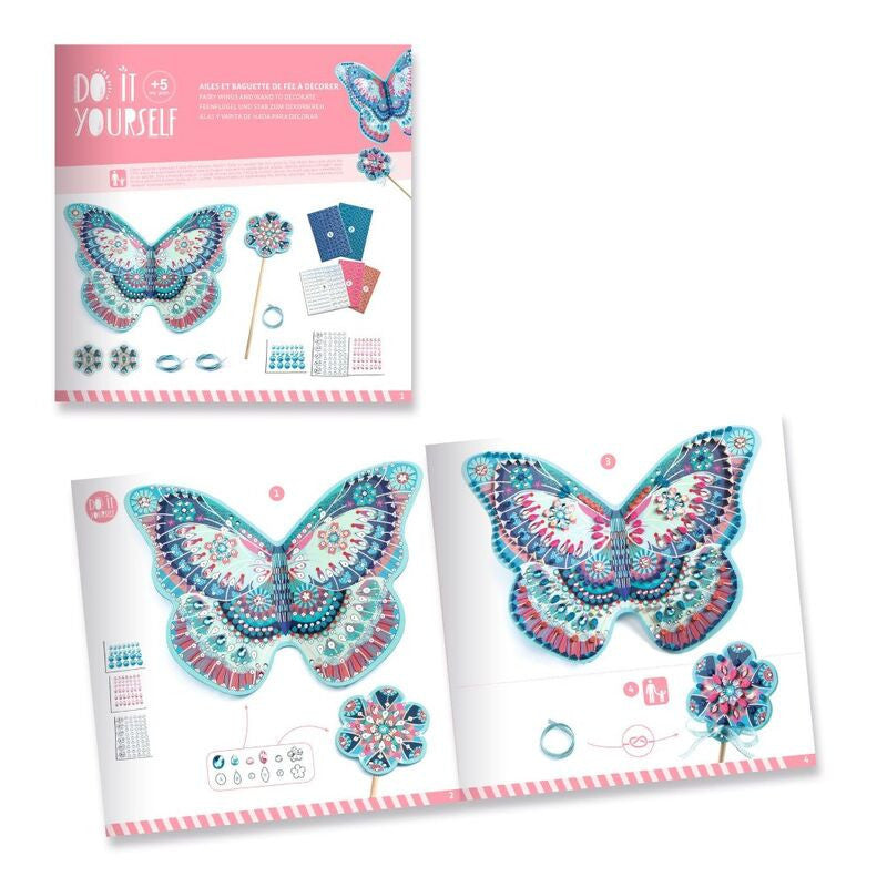 Djeco - Do It Yourself - Like a Fairy Wings & Wand Set**corner box damage**