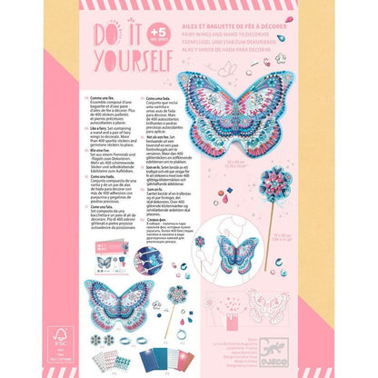 Djeco - Do It Yourself - Like a Fairy Wings & Wand Set