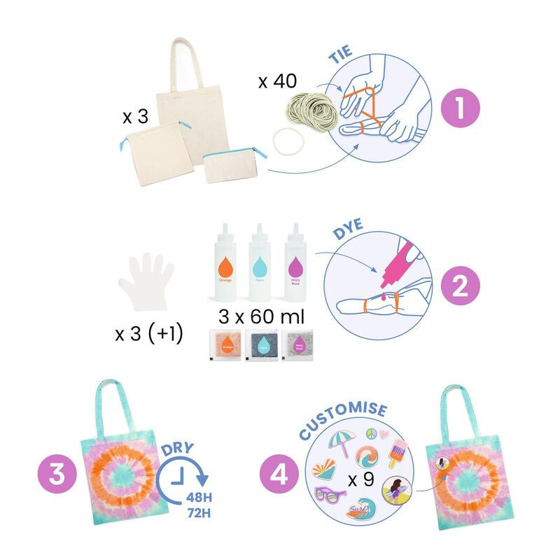 Djeco - Do It Yourself - Tie Dye Bag