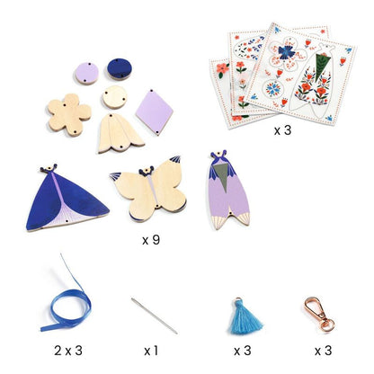 Djeco - Do It Yourself - Butterflies Bag Charms