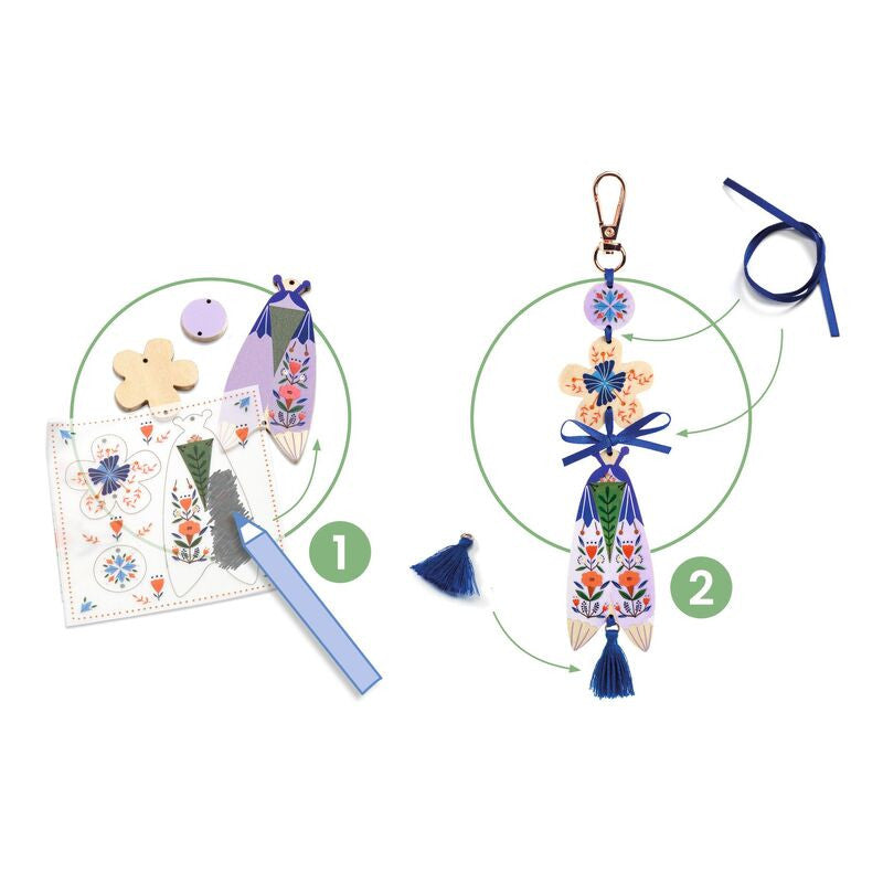 Djeco - Do It Yourself - Butterflies Bag Charms