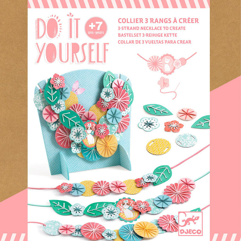 Djeco - Do It Yourself - Flora Necklaces & Stand