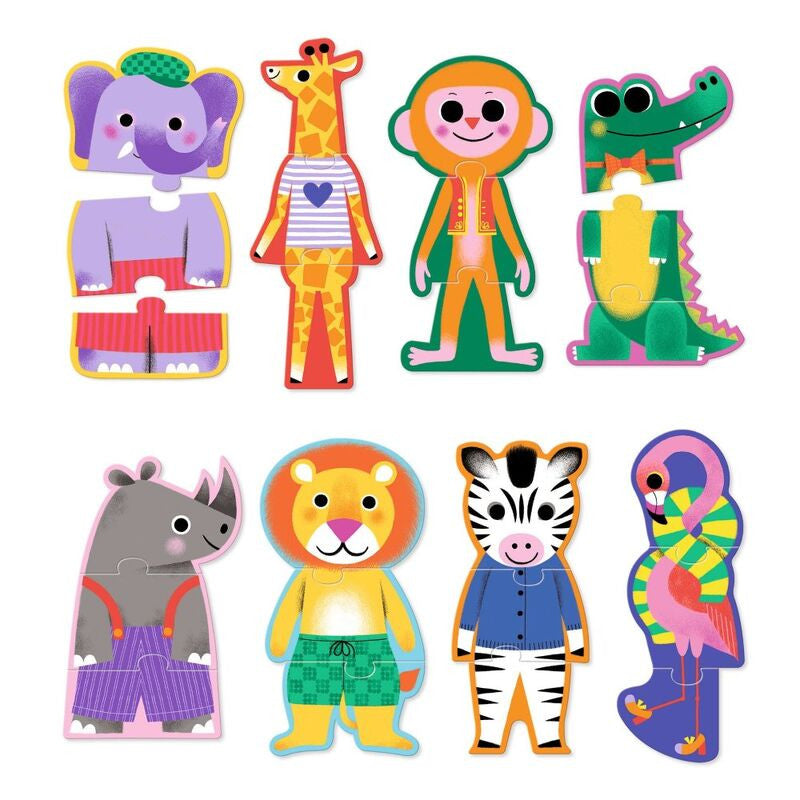 Djeco - Savana Trio Puzzles 24pc