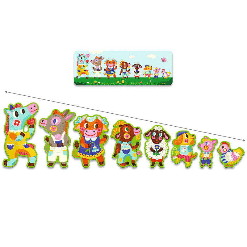Djeco 16pc - Big and Small at the Farm Puzzle