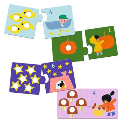 Djeco - First Figures Duo Puzzle 24pc