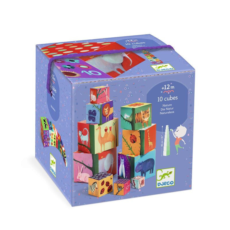 Djeco - Nature and Animal Nesting & Stacking Blocks