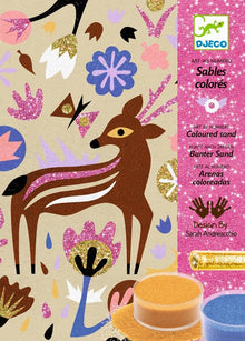 Djeco Sand and Glitter Art - Woodland Wonderland
