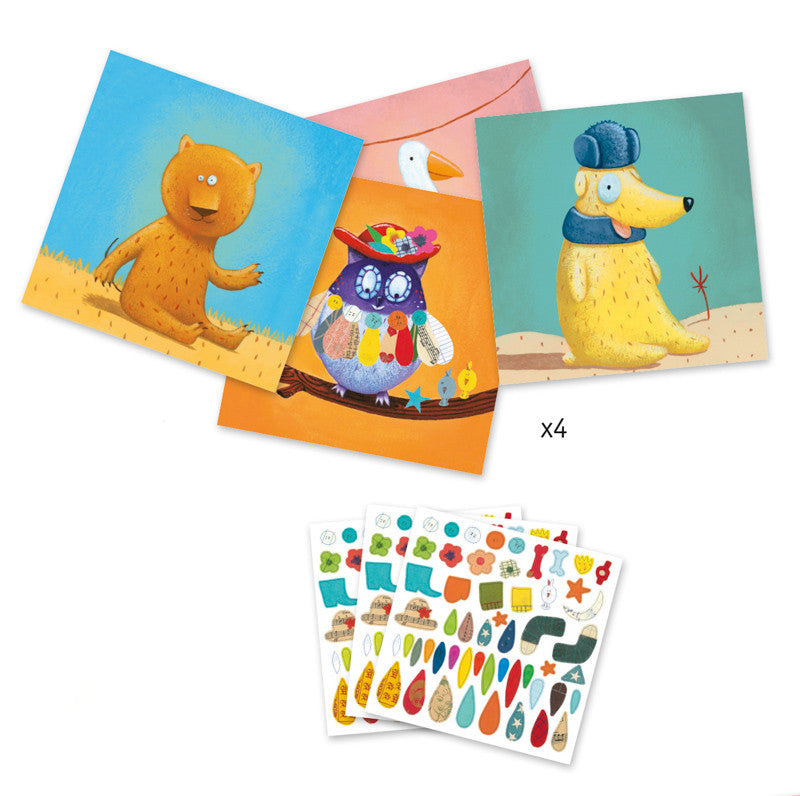 Djeco - Create Animal Stickers