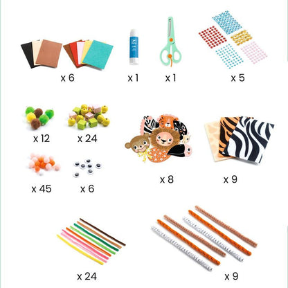 Djeco - Jungle Animal Creation Box