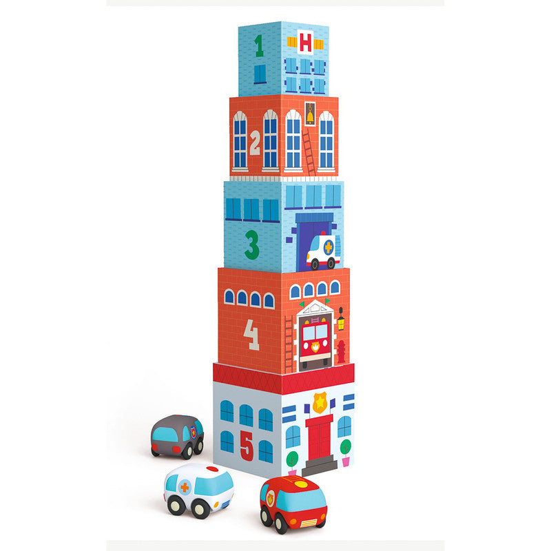 Djeco - TopaniCar Blocks Set