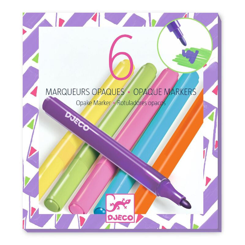 Djeco - Opaque Markers 6pk