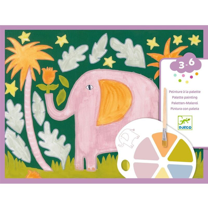 Djeco - Wild Ones Animal Palette Painting Set with Palette
