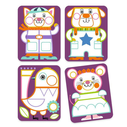 Djeco - Chubby Cheeks Animal Painting Set with Palette