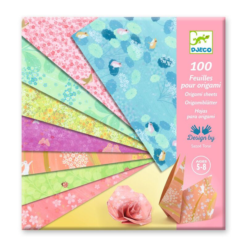 Djeco - Haru 100 Origami Sheets by Petit Pan