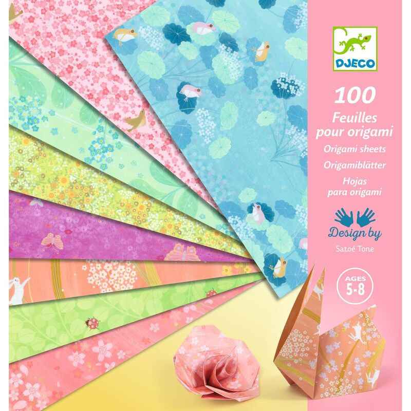 Djeco - Haru 100 Origami Sheets by Petit Pan