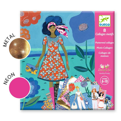 Djeco - Wax Trend Fashion Patterned Collage