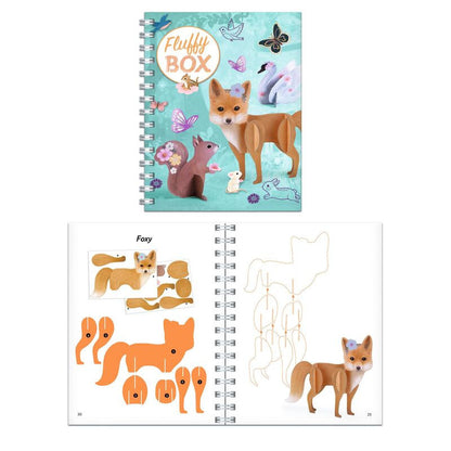 Djeco - Fluffy Animals Art & Craft Activity Box