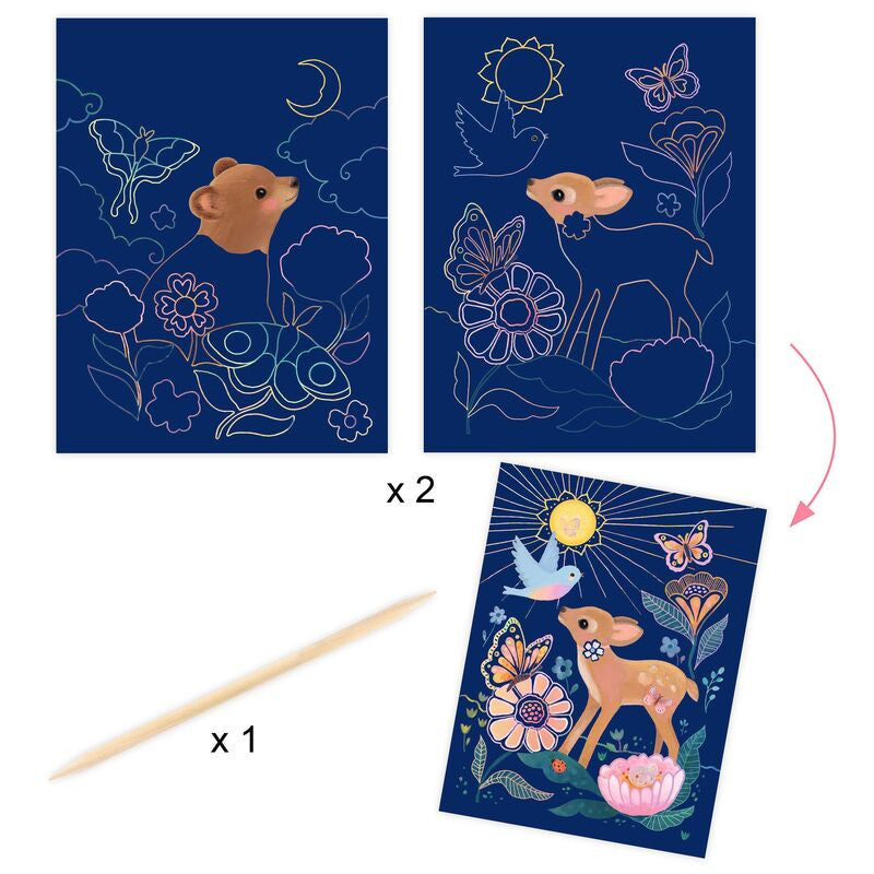 Djeco - Fluffy Animals Art & Craft Activity Box