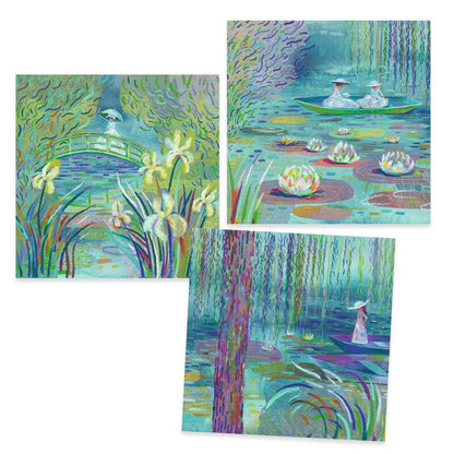 Djeco - Inspired by Water Lily Pond-Claude Monet - Wax Crayons