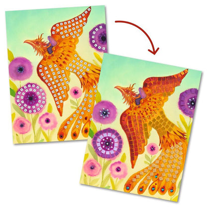 Djeco - Mythical Creatures Collage Mosaic Set