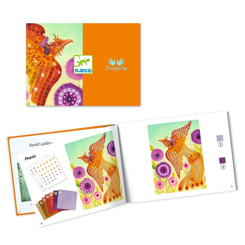 Djeco - Mythical Creatures Collage Mosaic Set