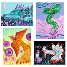 Djeco - Mythical Creatures Collage Mosaic Set