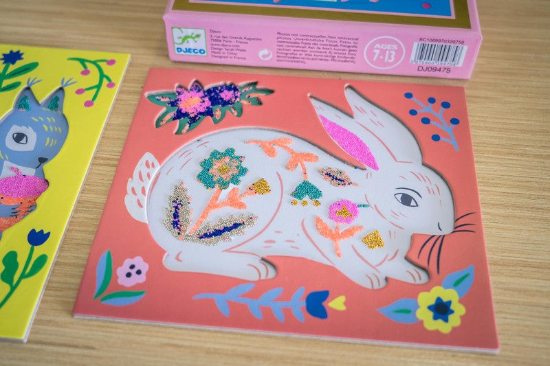 Djeco -  Artistic Beads - Flowers and Fur