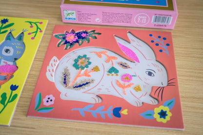 Djeco -  Artistic Beads - Flowers and Fur