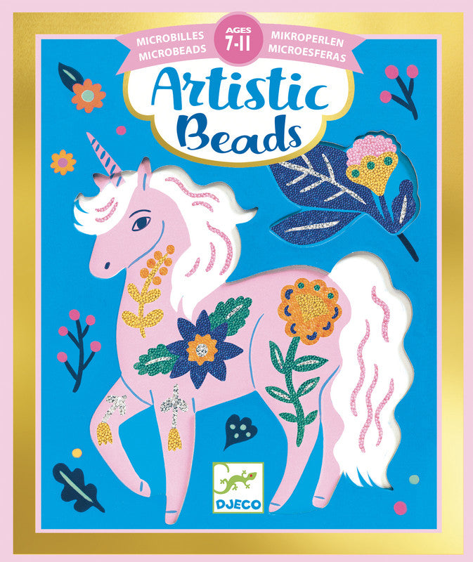 Djeco -  Artistic Beads - Flowers and Fur