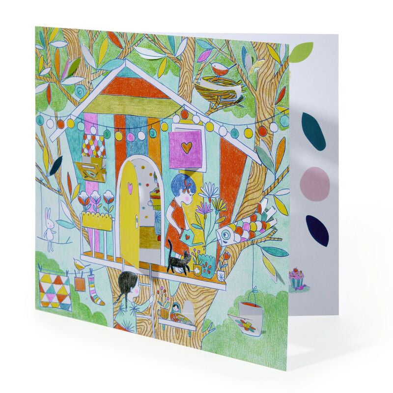 Djeco - Ninas Play Tent Colouring Surprise Kit