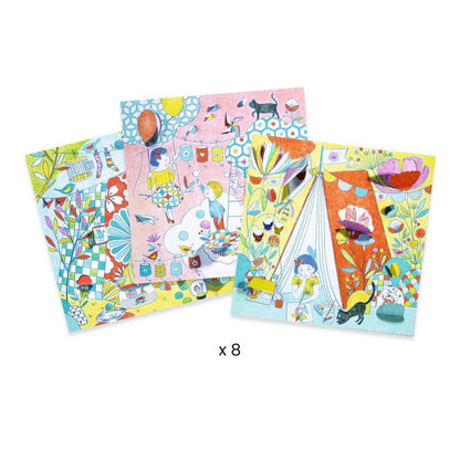 Djeco - Ninas Play Tent Colouring Surprise Kit