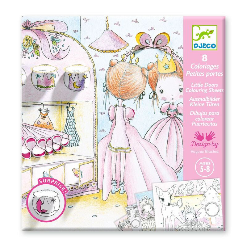 Djeco - Pupis Little Doors Colouring Surprise Kit
