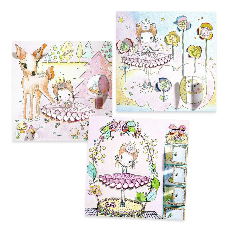 Djeco - Pupis Little Doors Colouring Surprise Kit