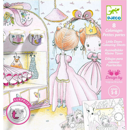 Djeco - Pupis Little Doors Colouring Surprise Kit