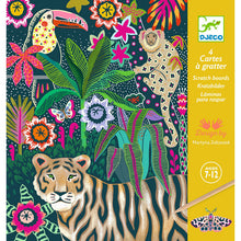 Djeco -  Rococo Neon Jungle Scratch Cards